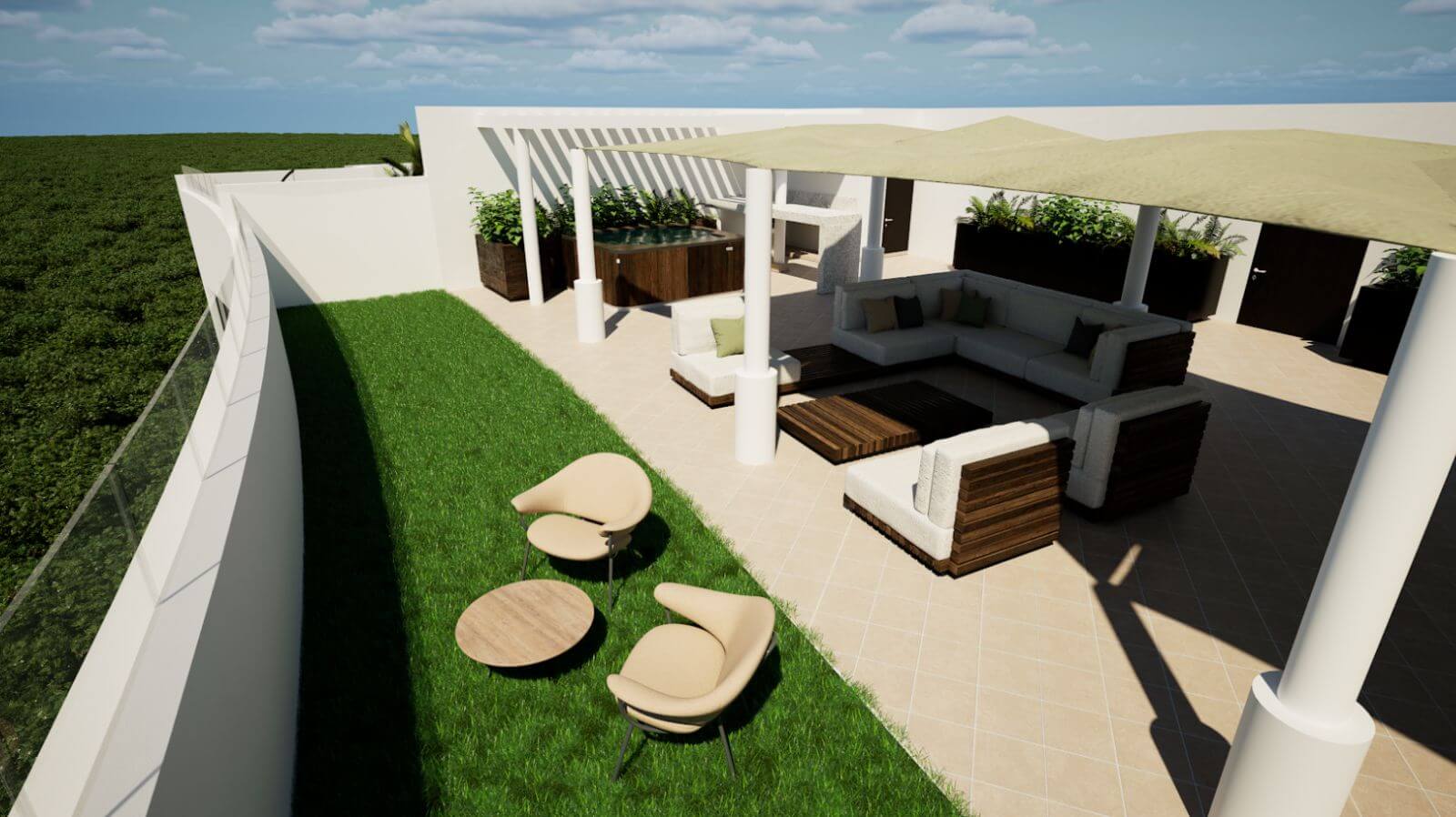 Condo with ocean view from rooftop for sale, Centro, Playa del Carmen