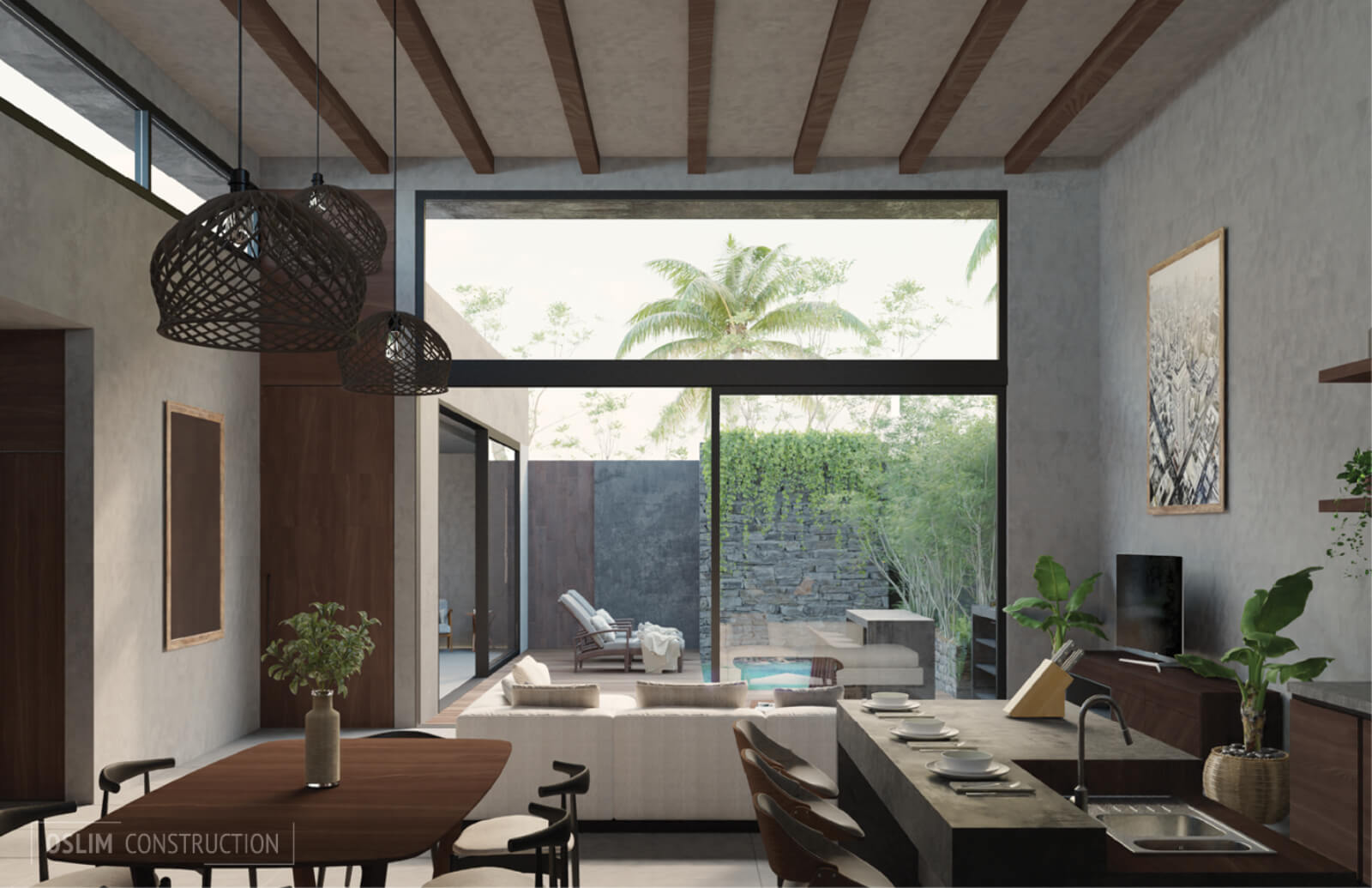 Casa con alberca privada y jardin, mas de 20 amenidades de dise&ntilde;o unico, residencial privado Kaybe, en venta Tulum.