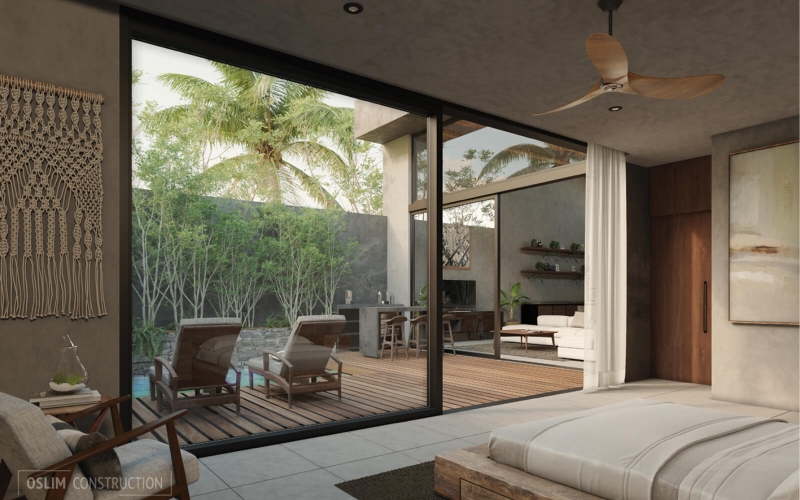 Casa con piscina privada, terraza, patio, bar, bodega. Areas comunes, area zen, area de asadores, bar lounge dentro de residencial