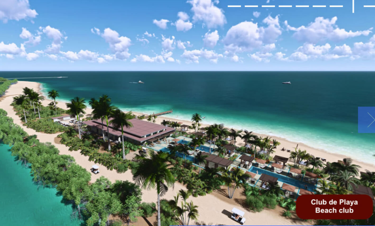 Condo with ocean and marina views, with amenities: infinity pool, spa, gym, lounge area, meeting room, lobby, located in Puerto Cancun