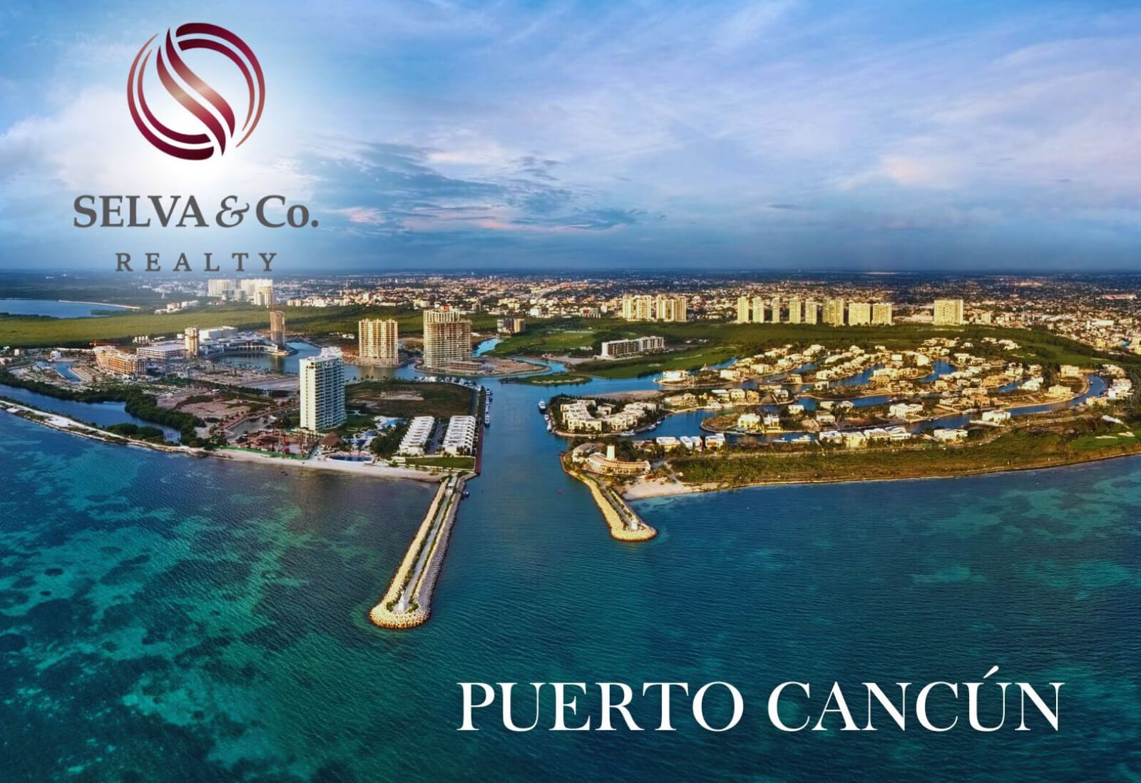 Condo with ocean and marina views, with amenities: infinity pool, spa, gym, lounge area, meeting room, lobby, located in Puerto Cancun
