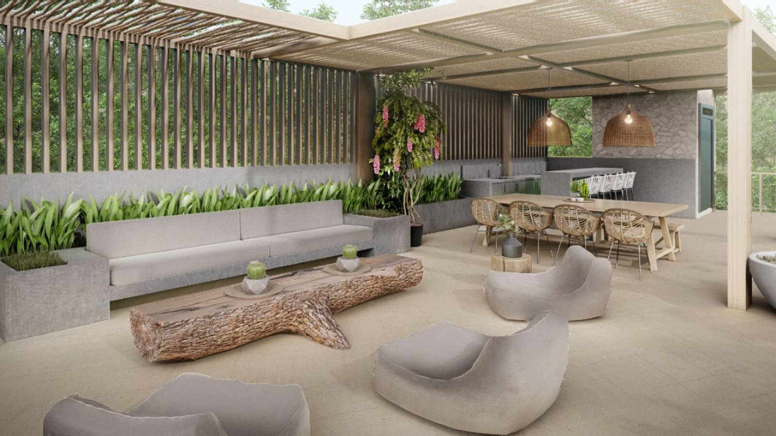 Condominium with private pool, mountain view for sale in Huatulco.