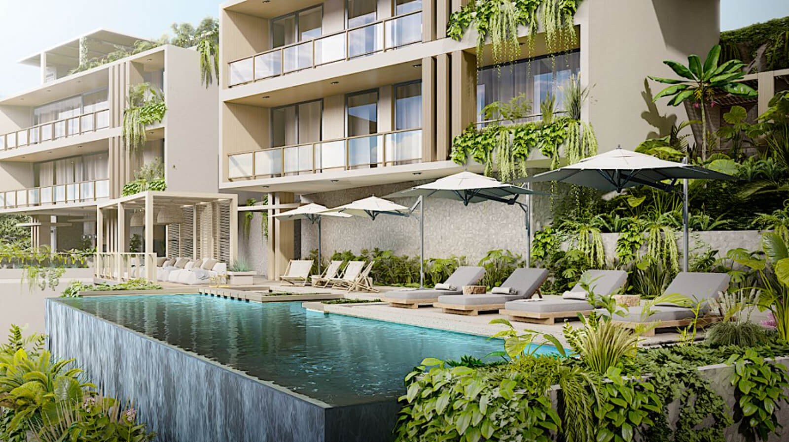 Condominium with private pool, mountain view for sale in Huatulco.