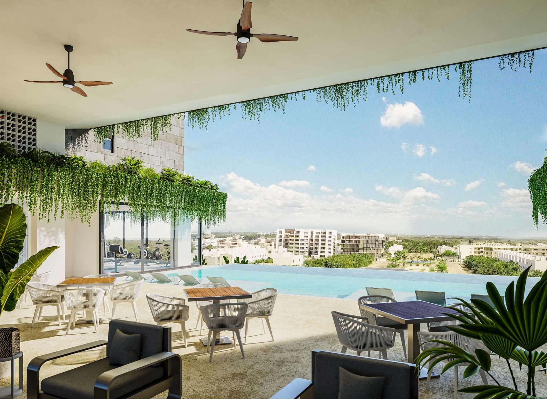 Condominio con terraza,en venta, Zona aeropuerto, Cancun.