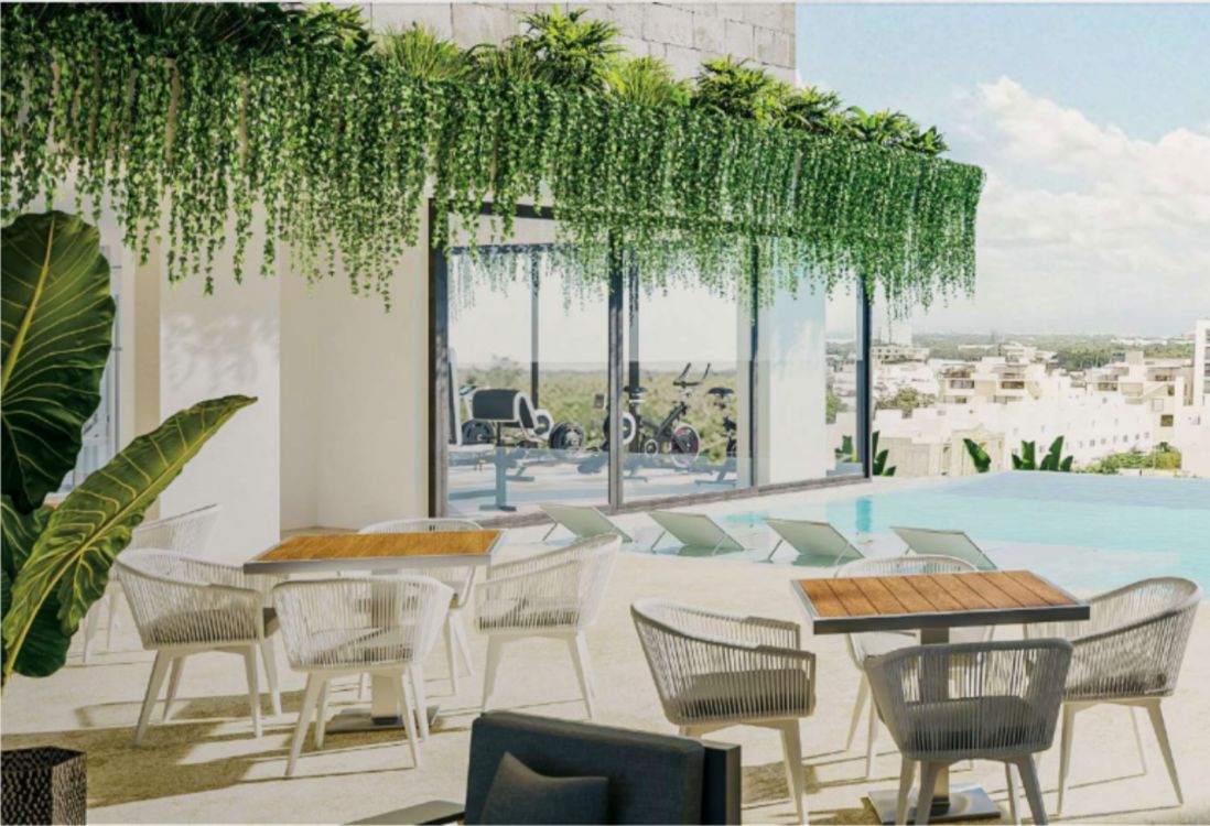 Condominio con terraza,en venta, Zona aeropuerto, Cancun.