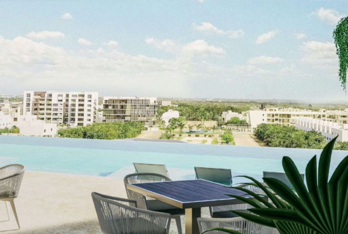 Condominio con terraza,en venta, Zona aeropuerto, Cancun.