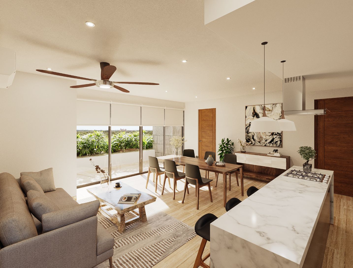 Condominio con terraza,en venta, Zona aeropuerto, Cancun.