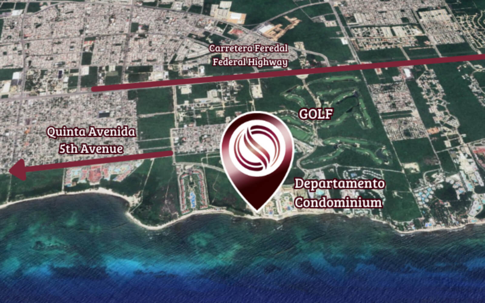 Luxury penthouse, beach club, golf course, for sale, Playa del Carmen