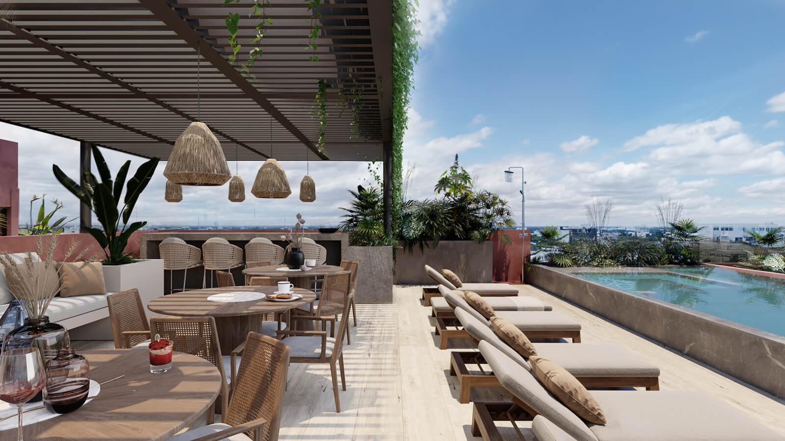 Departamento en venta, terraza privada, rooftop com&uacute;n, Centro, Playa del Carmen