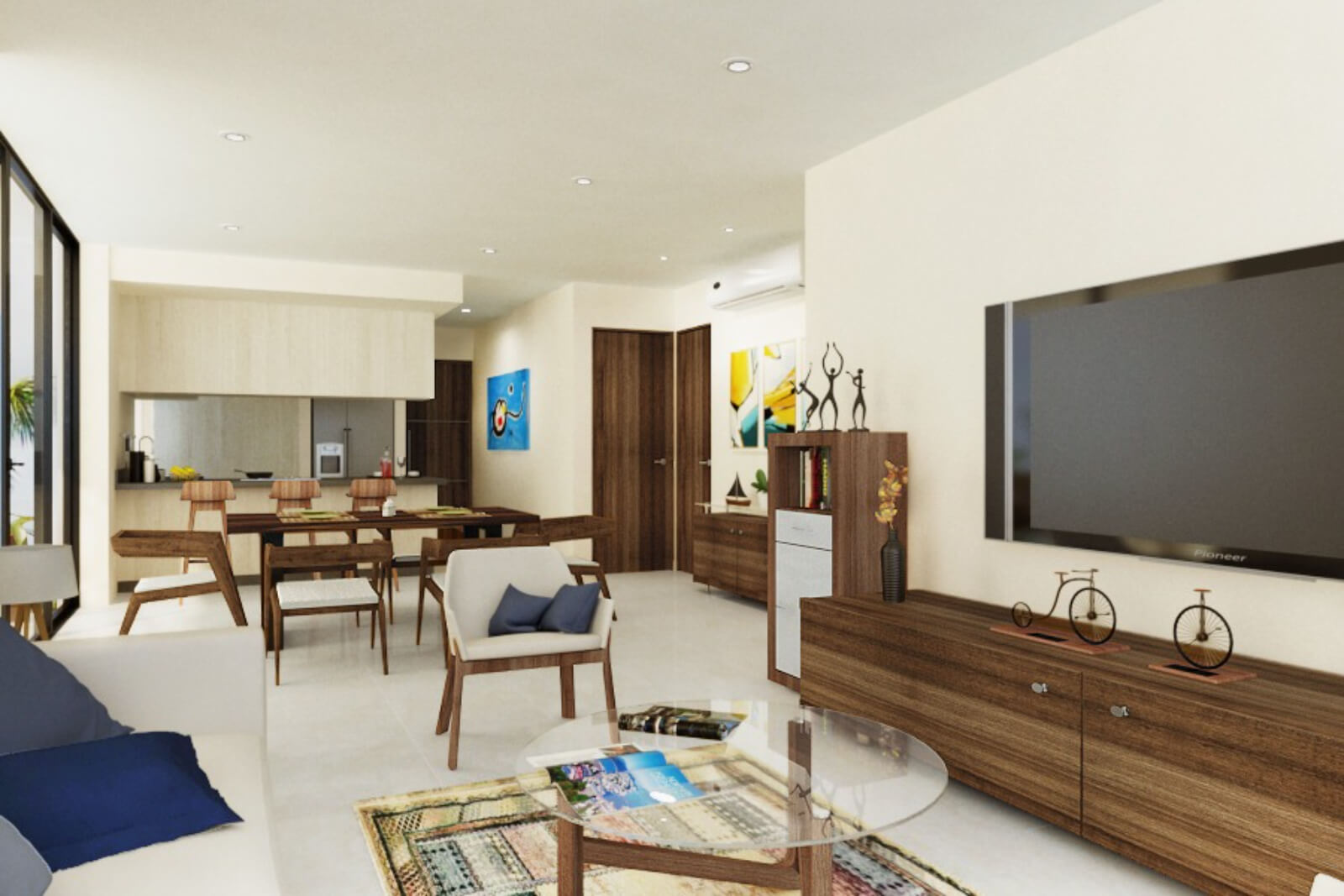 Condo con Balcon, infinity pool y Jacuzzi con vista al mar en venta,  zona centro, en Cozumel, Quintana Roo.