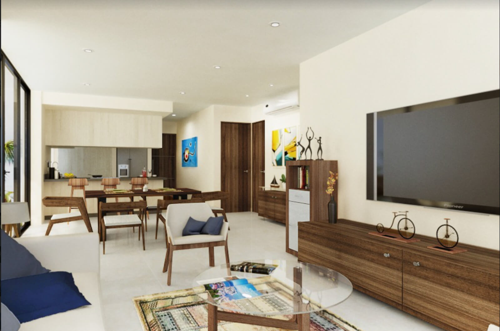 Condo con Balcon, infinity pool y Jacuzzi con vista al mar en venta,  zona centro, en Cozumel, Quintana Roo.