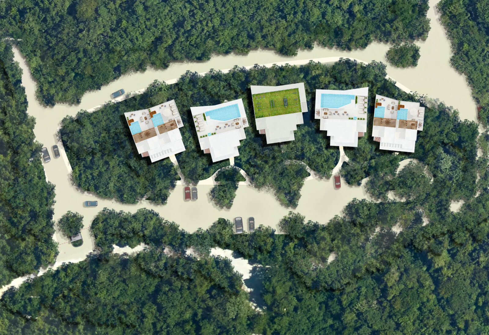 Condo con Balcon, infinity pool y Jacuzzi con vista al mar en venta,  zona centro, en Cozumel, Quintana Roo.