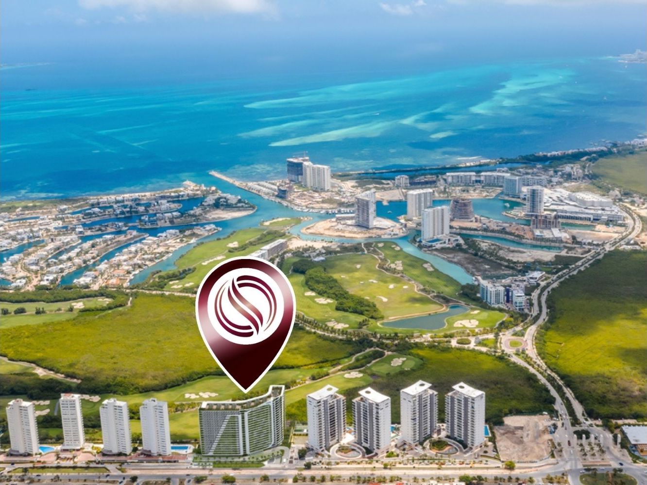 Condominium with terrace, rooftop, and pool for sale, Puerto Cancun, Cancun.