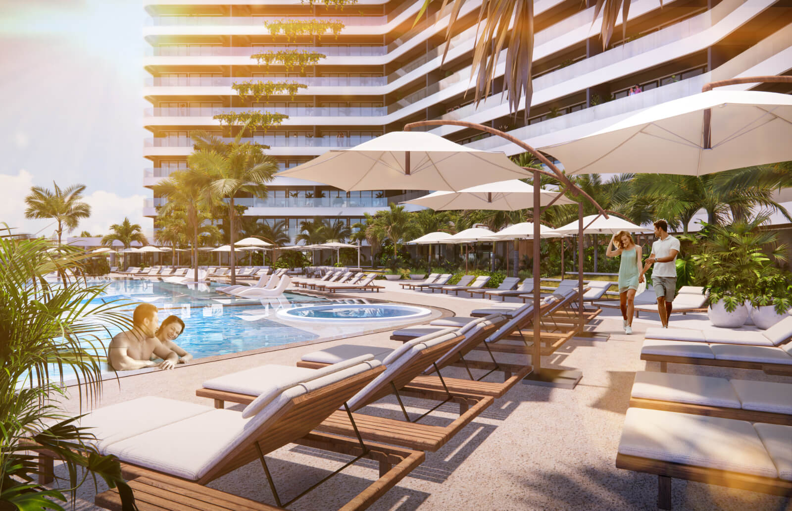 Ocean view, lagoon and hotel zone, luxury apartment for sale Cancun