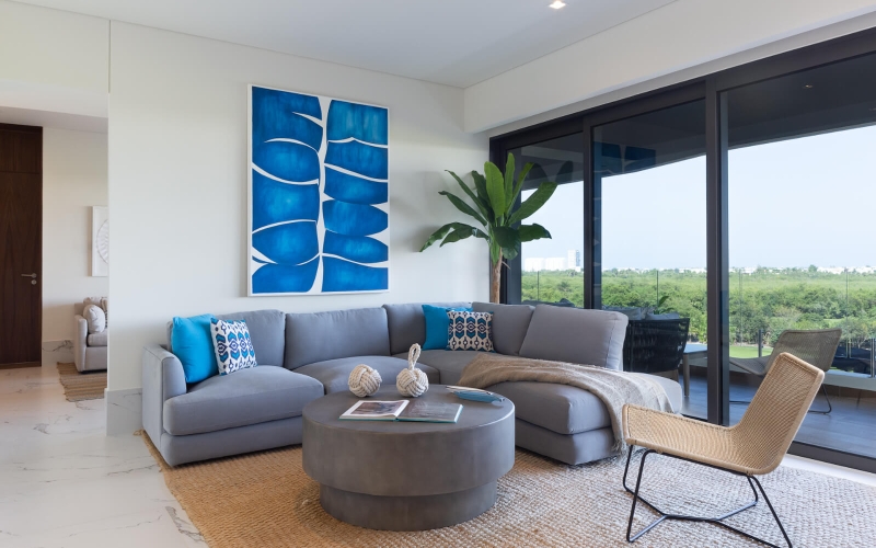 Penthouse de 3 recamaras en edificio sustentable con vista al mar, campo de golf y reserva natural. Totalmente equipado y con amenidades