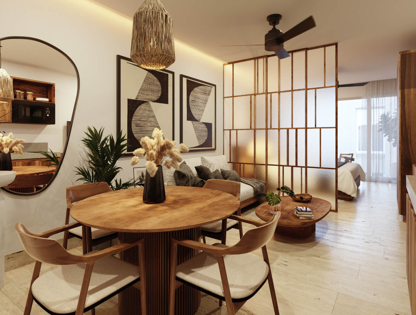 Condo 5 minutes from the beach with jacuzzi, 2 pools, yoga area, gym, coworking, for sale Playa del Carmen