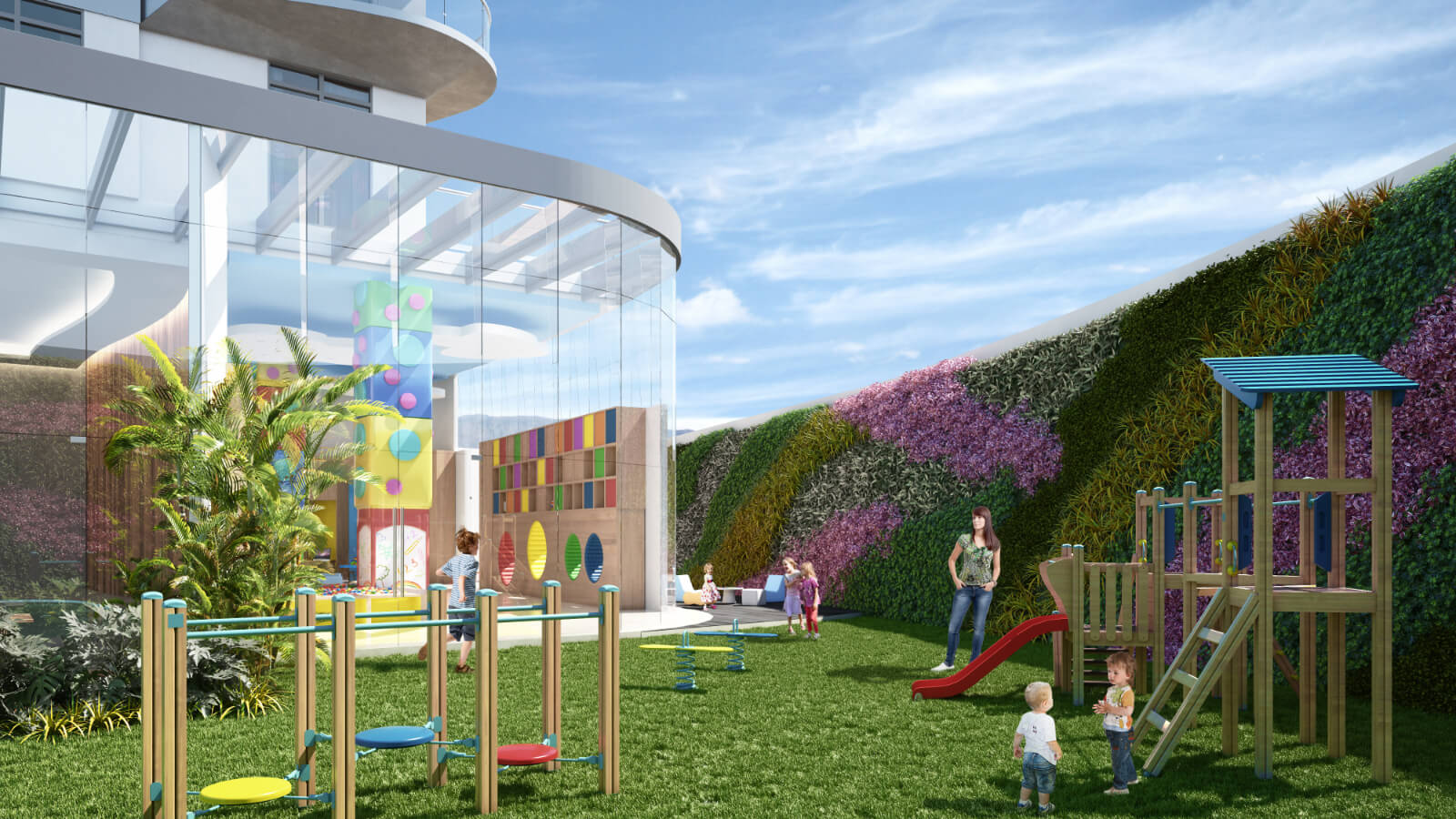 Luxury condo with 30 amenities, 13,000 m2 of green areas, designed by renown architect firm, Fuentes del Pedregal, for sale Mexico City