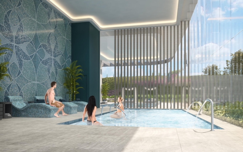 Condo ready for immediate delivery, with spa, kids club, dog park, coworking, gym, cigar room, event room, immediate delivery, sale in Bosqu