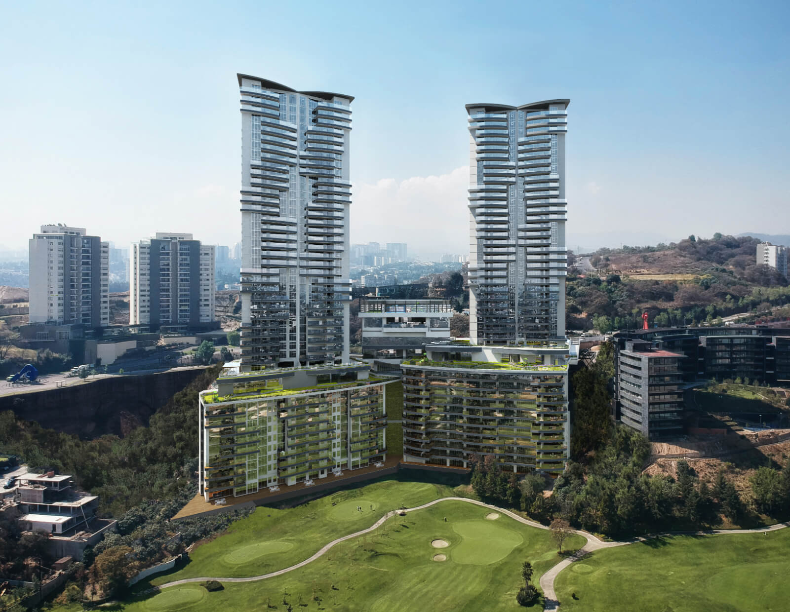 Condominium with wrap-around terrace, TV room, service room with bathroom, amenities for all ages, under construction in Bosque Real, Naucal