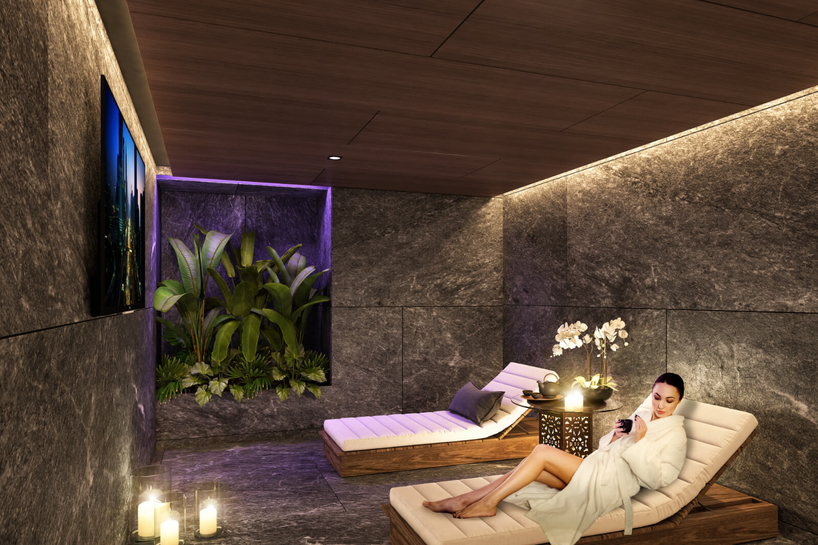 Condominium with wrap-around terrace, TV room, service room with bathroom, amenities for all ages, under construction in Bosque Real, Naucal