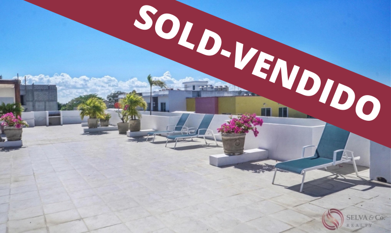 Incre&iacute;ble departamento con terraza privada y vista a la alberca &ndash; Ejido, Playa del Carmen