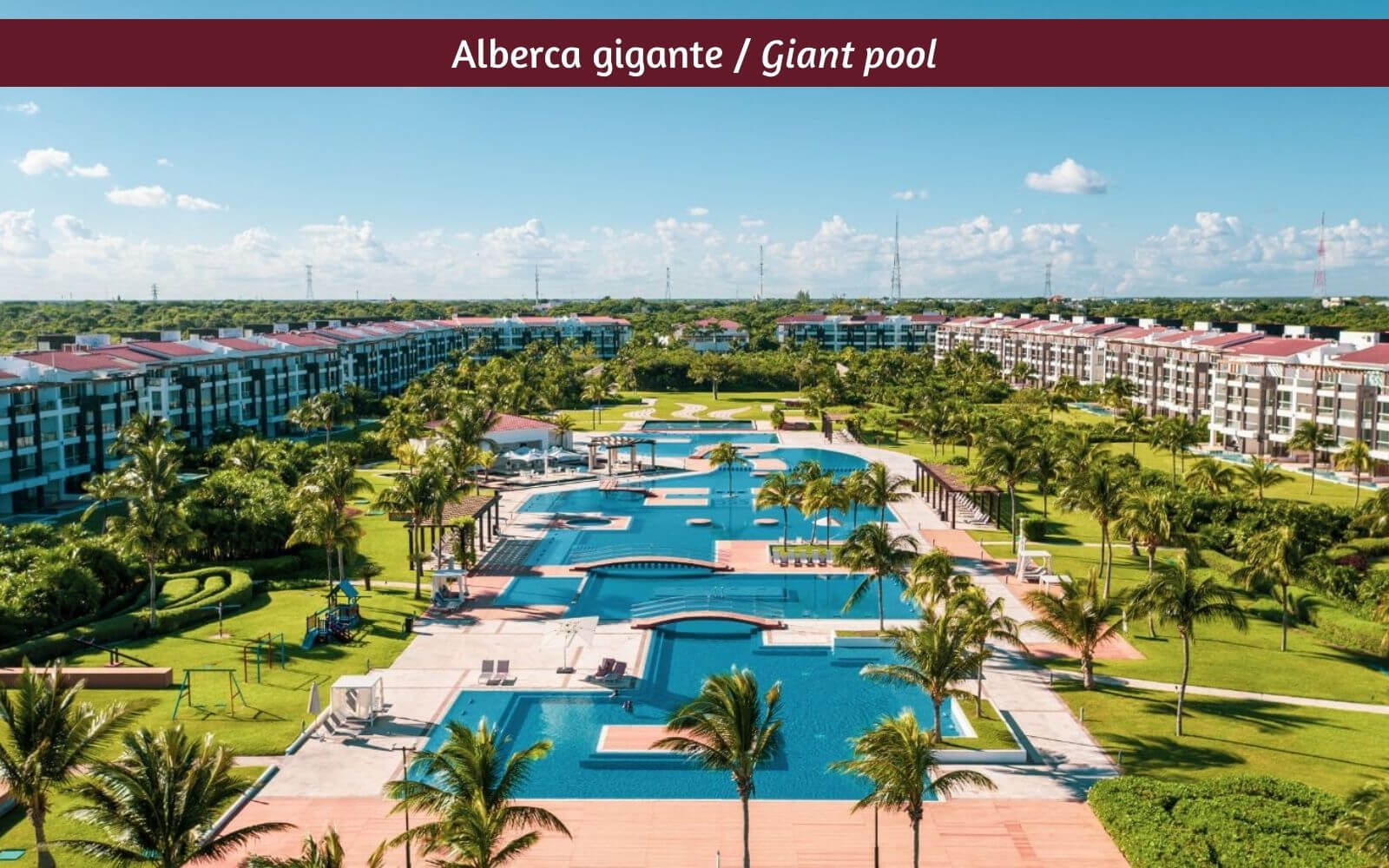 Beachfront condo with private pool, golf course, beach club, relaxing areas with hammocks, Corasol, for sale Playa del Carmen.