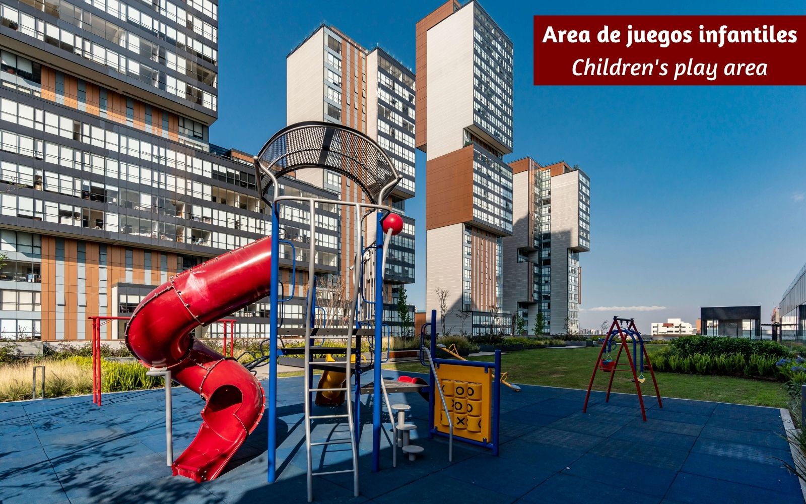 Condo with high ceilings for sale at Bosque Real, pet-friendly, indoor pool, spa, playground, Huixquilucan Mexico City