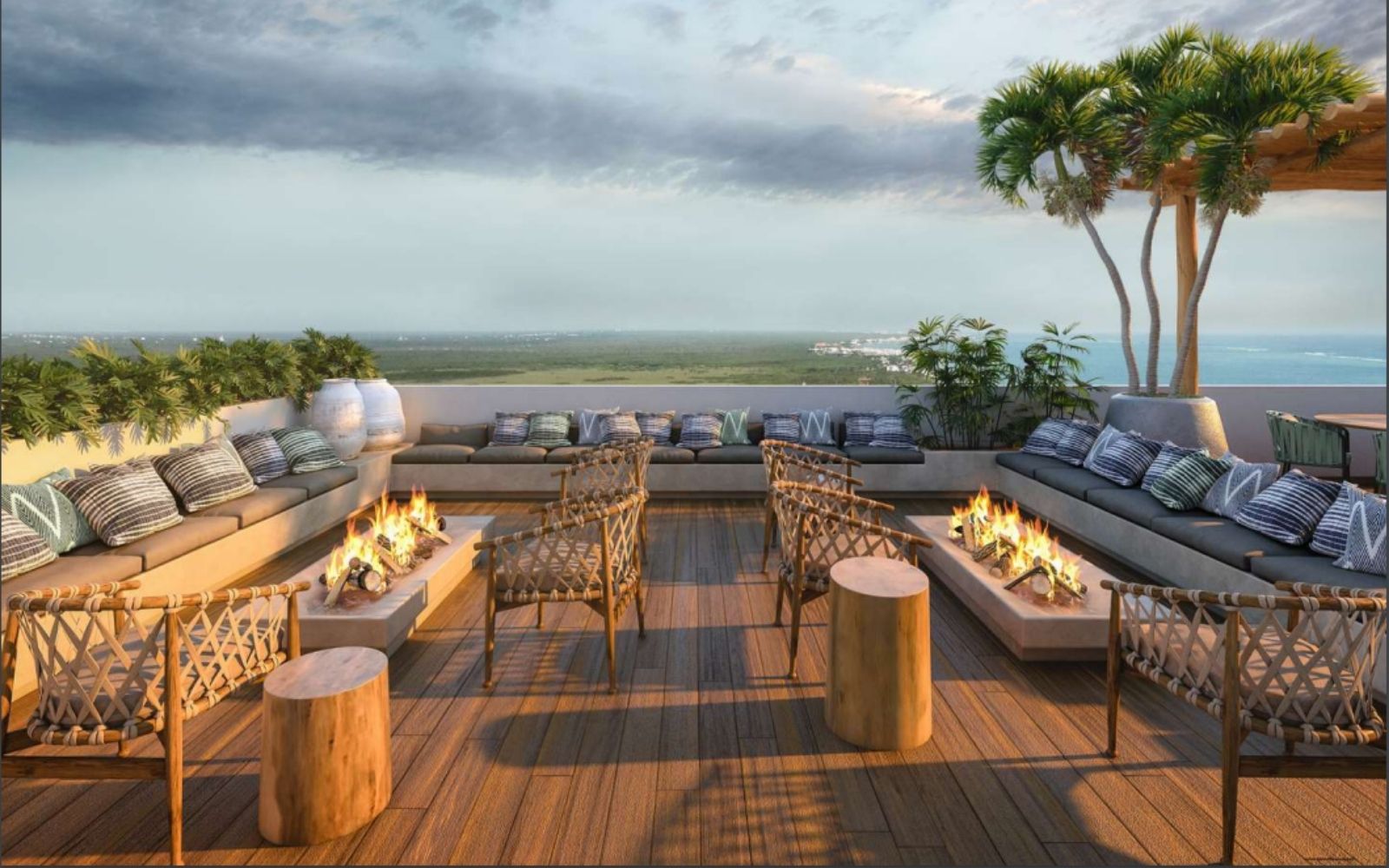 Condominio frente al mar, Jacuzzi privado, amueblado, alberca, venta en Puerto Morelos.