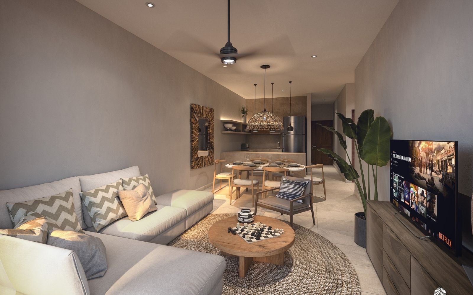 Condo frente al mar con terraza y Jacuzzi privado, Venta en Puerto Morelos.