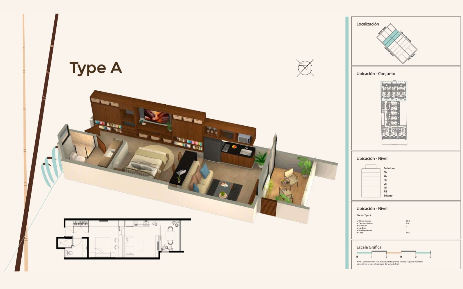 Condominium with private pool, gym, spa area, pre-construction, sale, Downtown, Playa del Carmen.