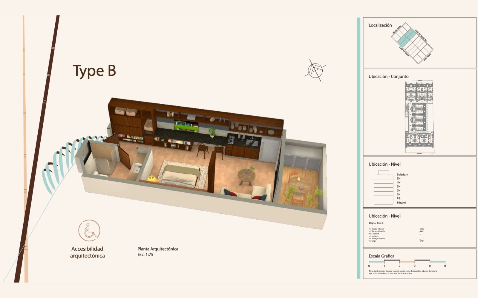 Apartment with private pool, gym, spa area, pre-construction, sale,  downtown area, Playa del Carmen.