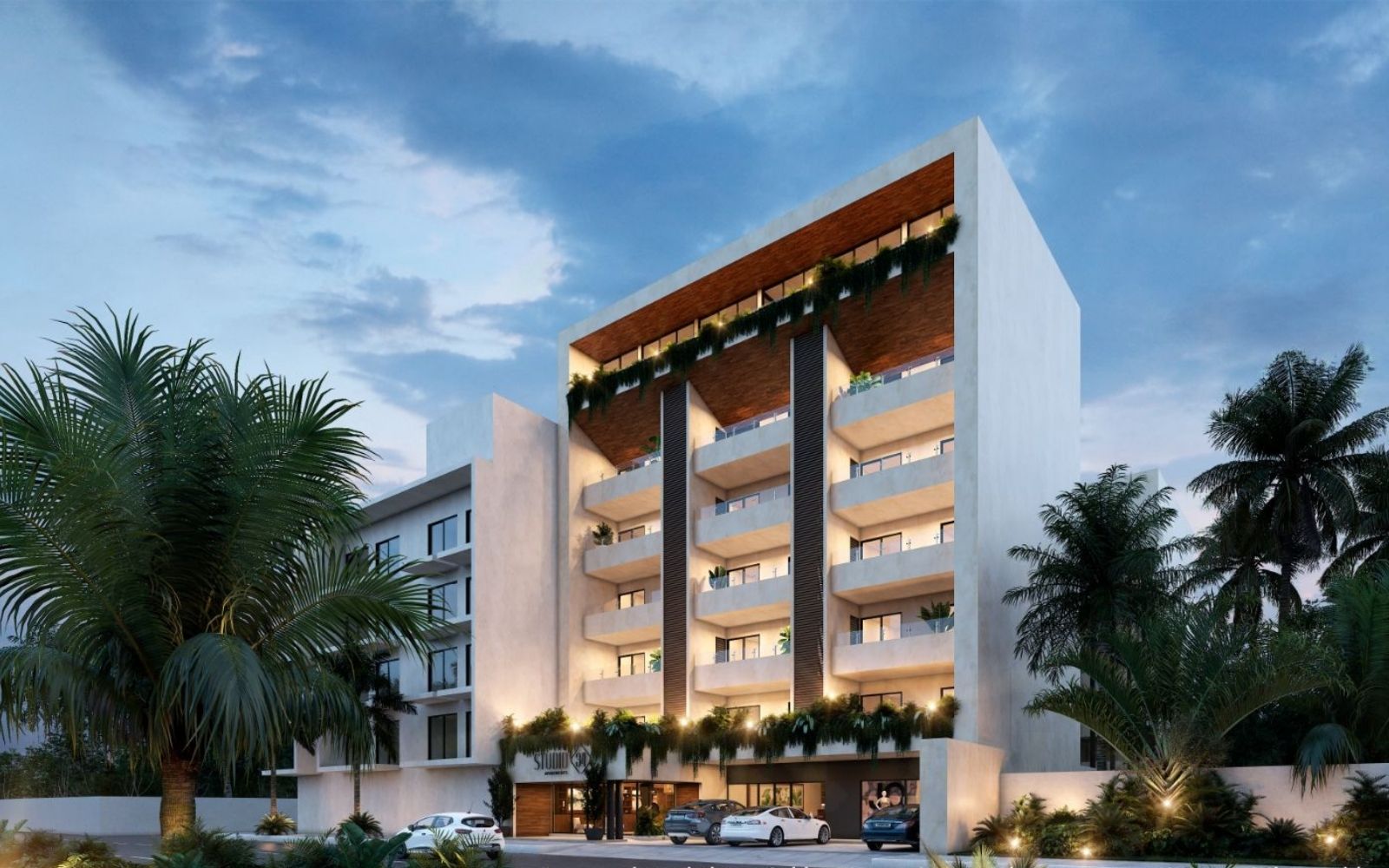 Apartment with private pool, gym, spa area, pre-construction, sale,  downtown area, Playa del Carmen.