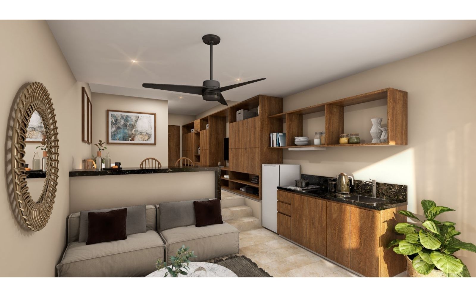 1 Bedroom condo, steps to the beach for sale, Downtown, Playa del Carmen