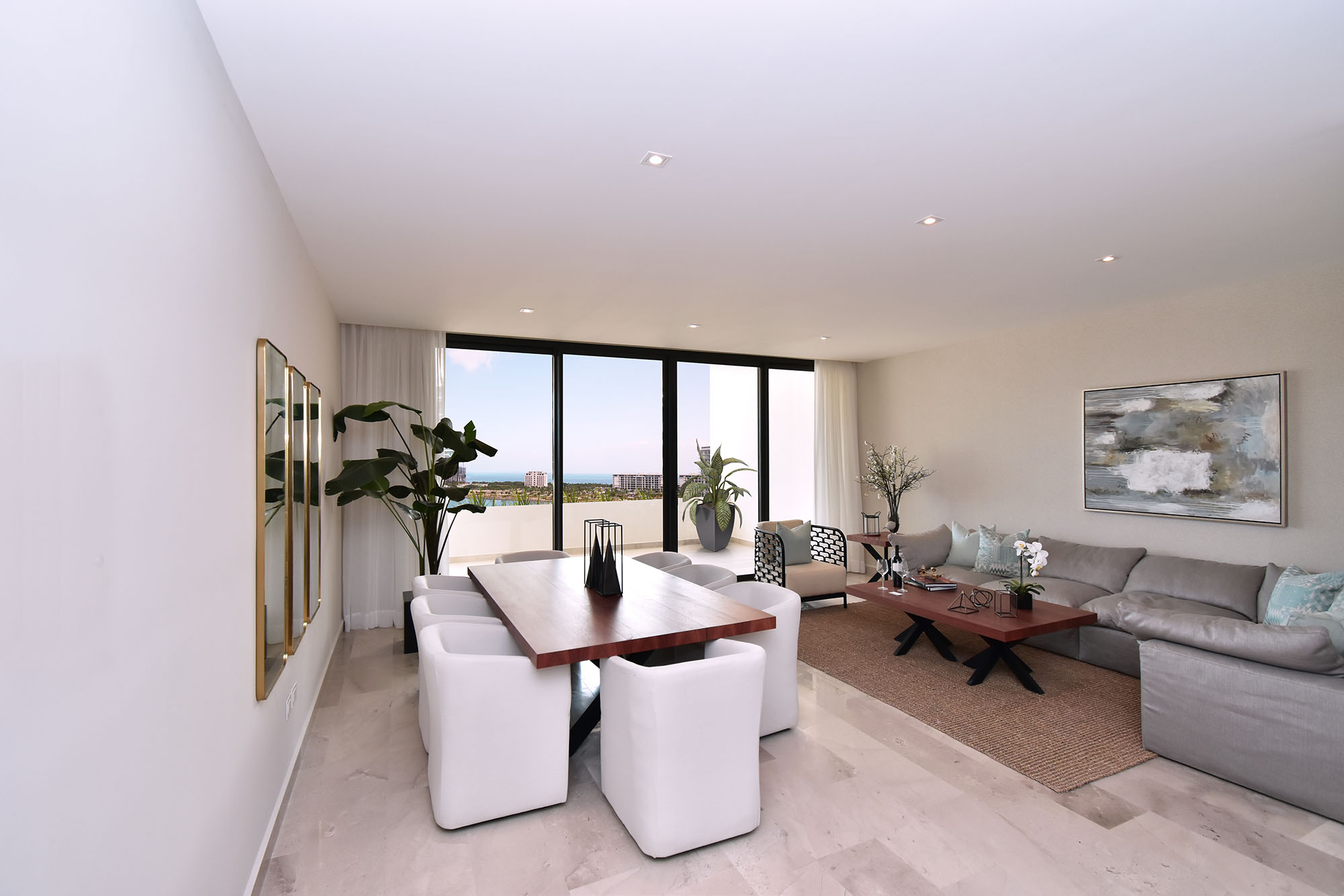 Apartment with garden, infinity pool, jacuzzi, snack bar, service room, pre-construction, in Puerto Cancun