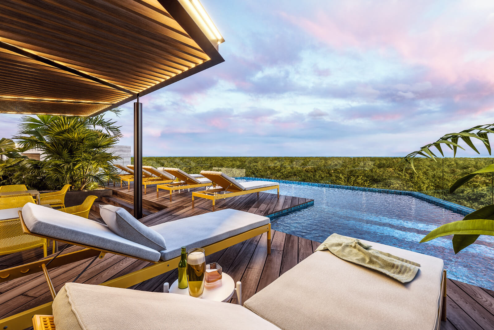 Studio with terrace, spa, pet friendly, for sale, Downtown, Playa del Carmen