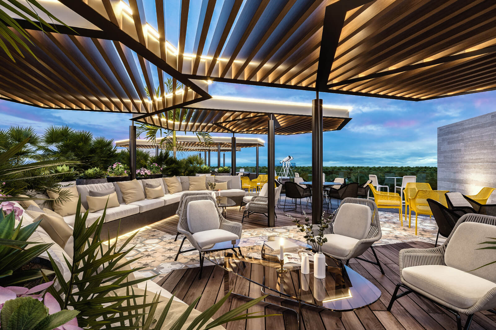 Condo with double terrace and jacuzzi for sale, Downtown, Playa del Carmen.