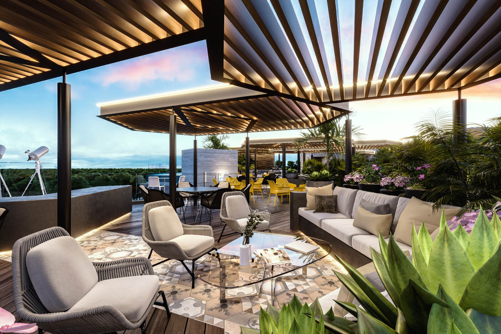 Condo with double terrace and jacuzzi for sale, Downtown, Playa del Carmen.