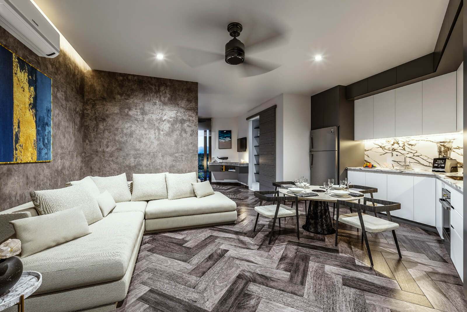 Condo with double terrace and jacuzzi for sale, Downtown, Playa del Carmen.