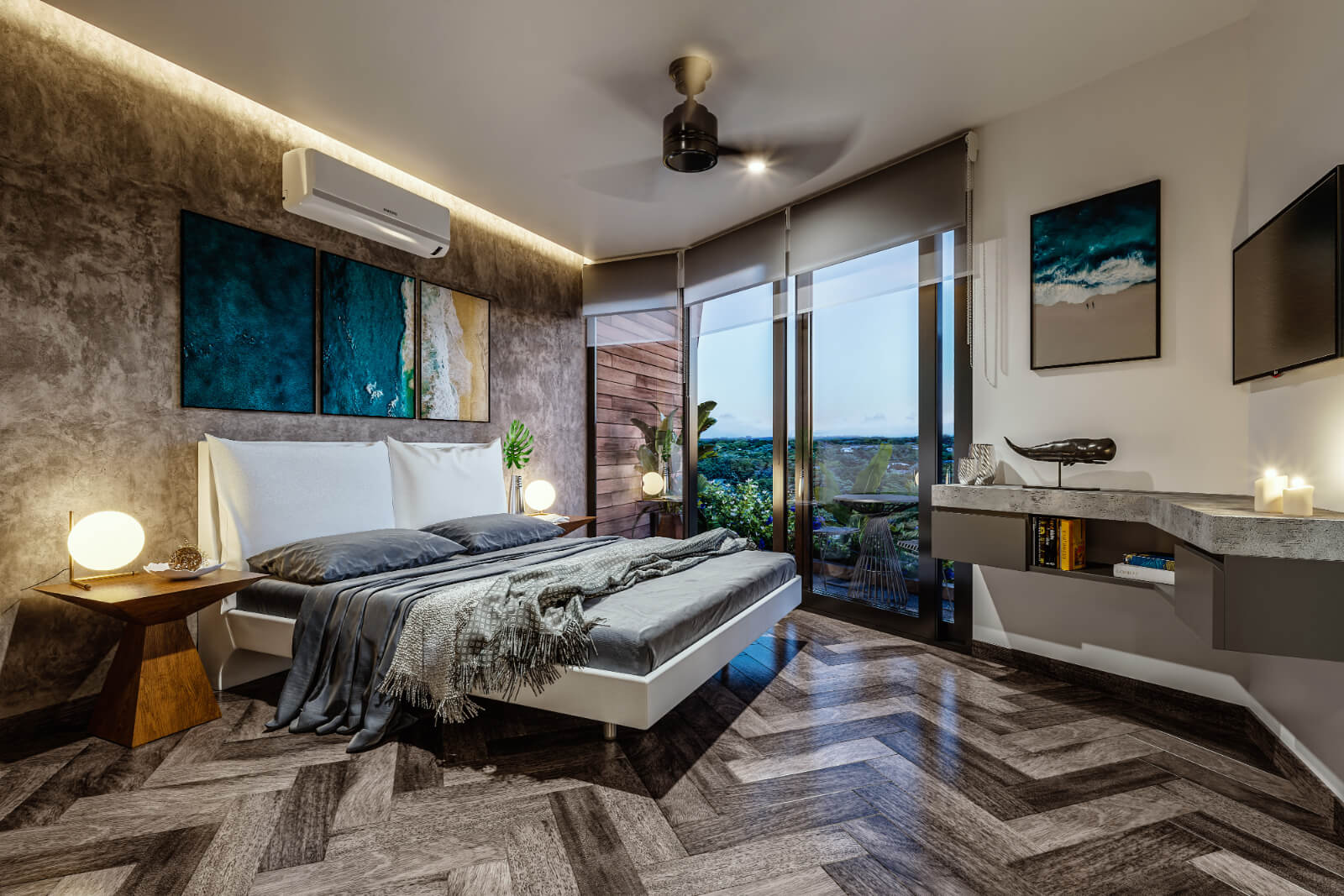 Condo with double terrace and jacuzzi for sale, Downtown, Playa del Carmen.