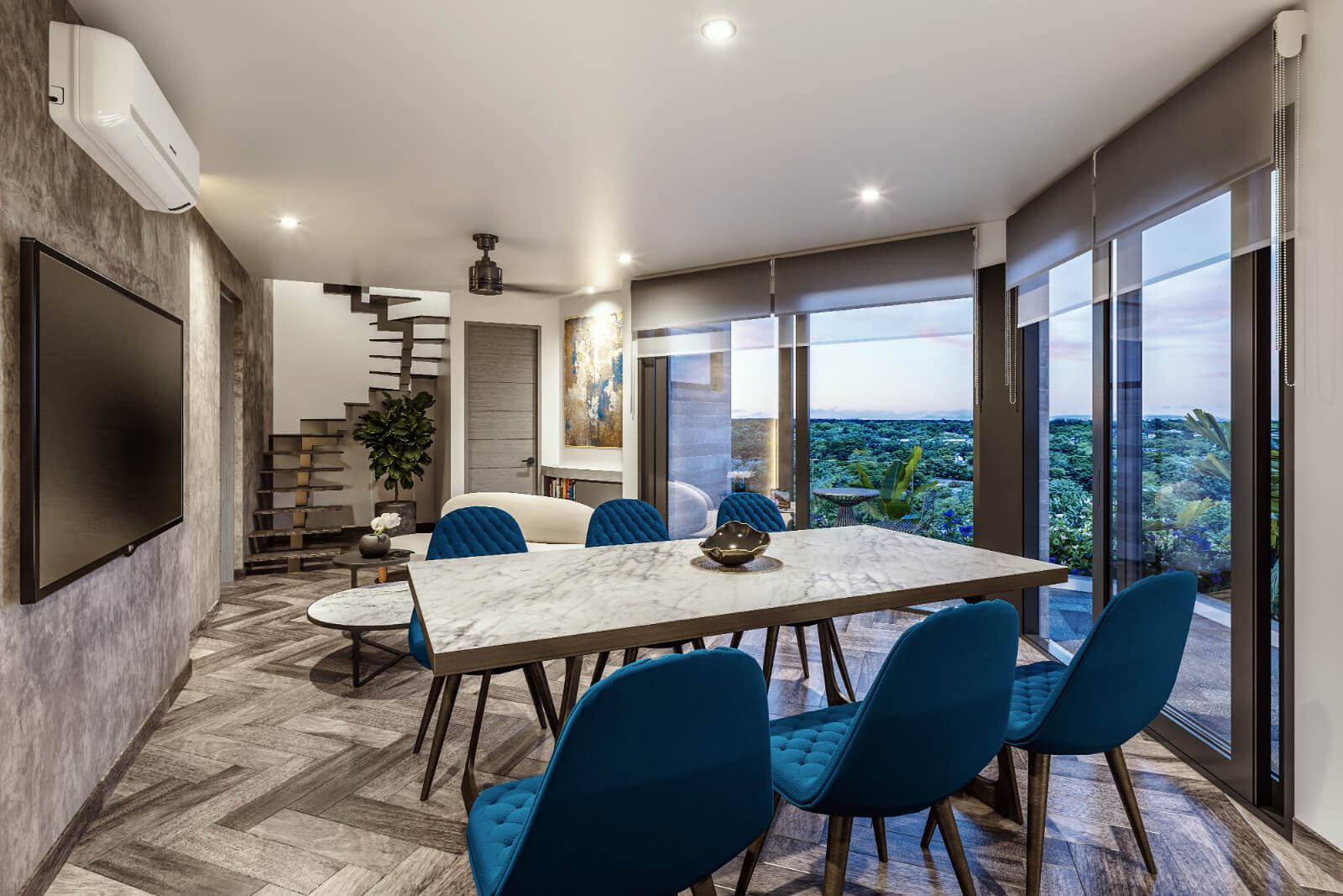 Condo with double terrace and jacuzzi for sale, Downtown, Playa del Carmen.