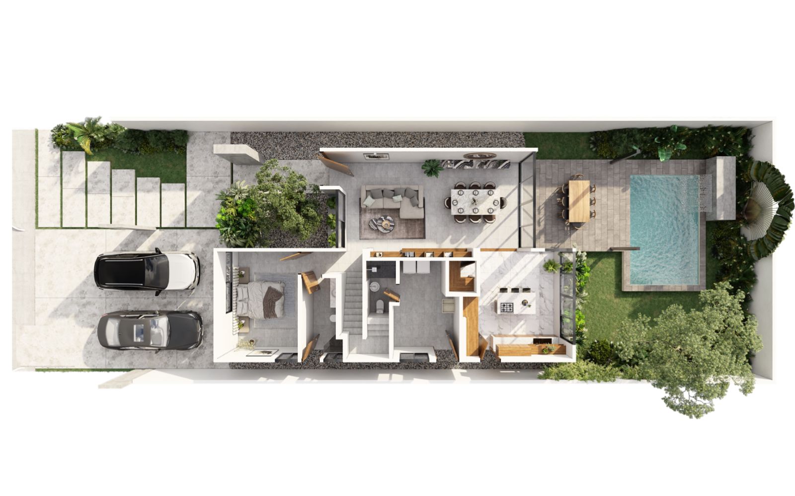 House with Covered Terrace and Private Pool for Sale in Temoz&oacute;n Norte, M&eacute;rida