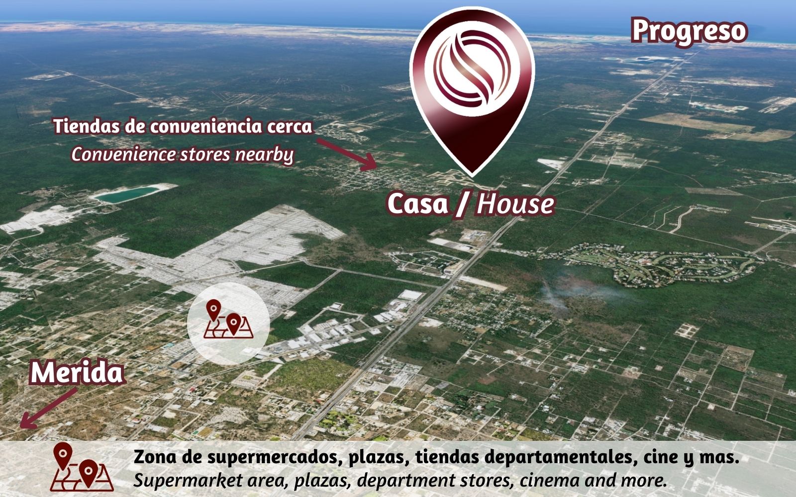 House with Covered Terrace and Private Pool for Sale in Temoz&oacute;n Norte, M&eacute;rida