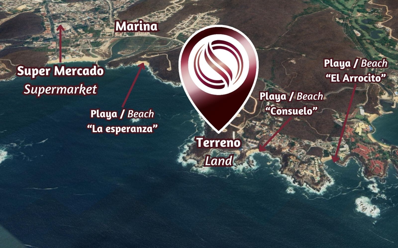 Ocean view land with pickleball court for sale in Mirador Chahue Huatulco