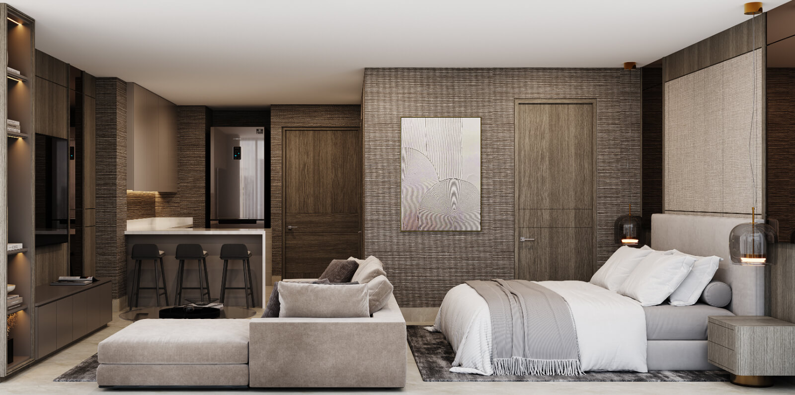 Luxury apartment, high ceilings, in Bosque Real, pet-friendly, indoor pool, spa, playground, Huixquilucan Mexico City