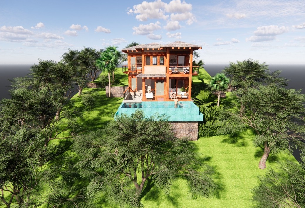 Ocean-view lot, 3-minute walk to beach access, for sale, Huatulco