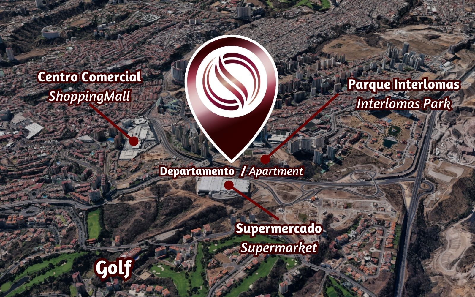 Condominio con terraza y gran balc&oacute;n, spa, jacuzzi, alberca en Interlomas CDMX.