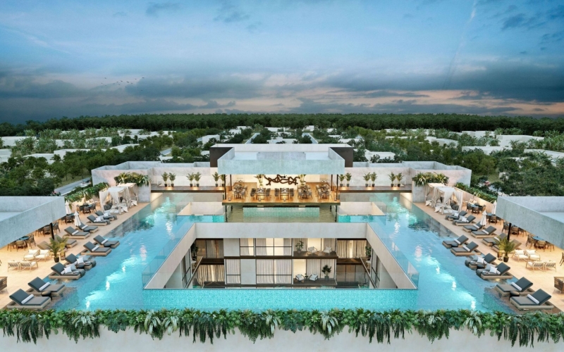 Apartment with rooftop, restaurant, steps from Fifth Avenue for sale PDC.