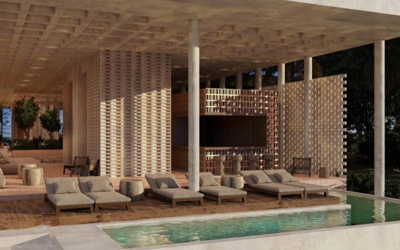 Condo with access to the beach, pool, pool bar, grills, for sale Tulum