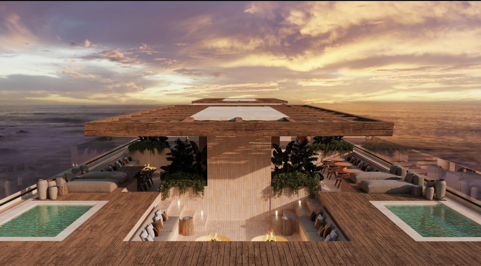 Penthouse with common terrace overlooking the sea, barbecue area and pool, access to the beach, pre-construction, for sale Tankah Bay Tulum.