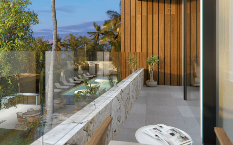 Condominium with pool, paddle tennis court, bar, grill, jacuzzi, for sale Cozumel